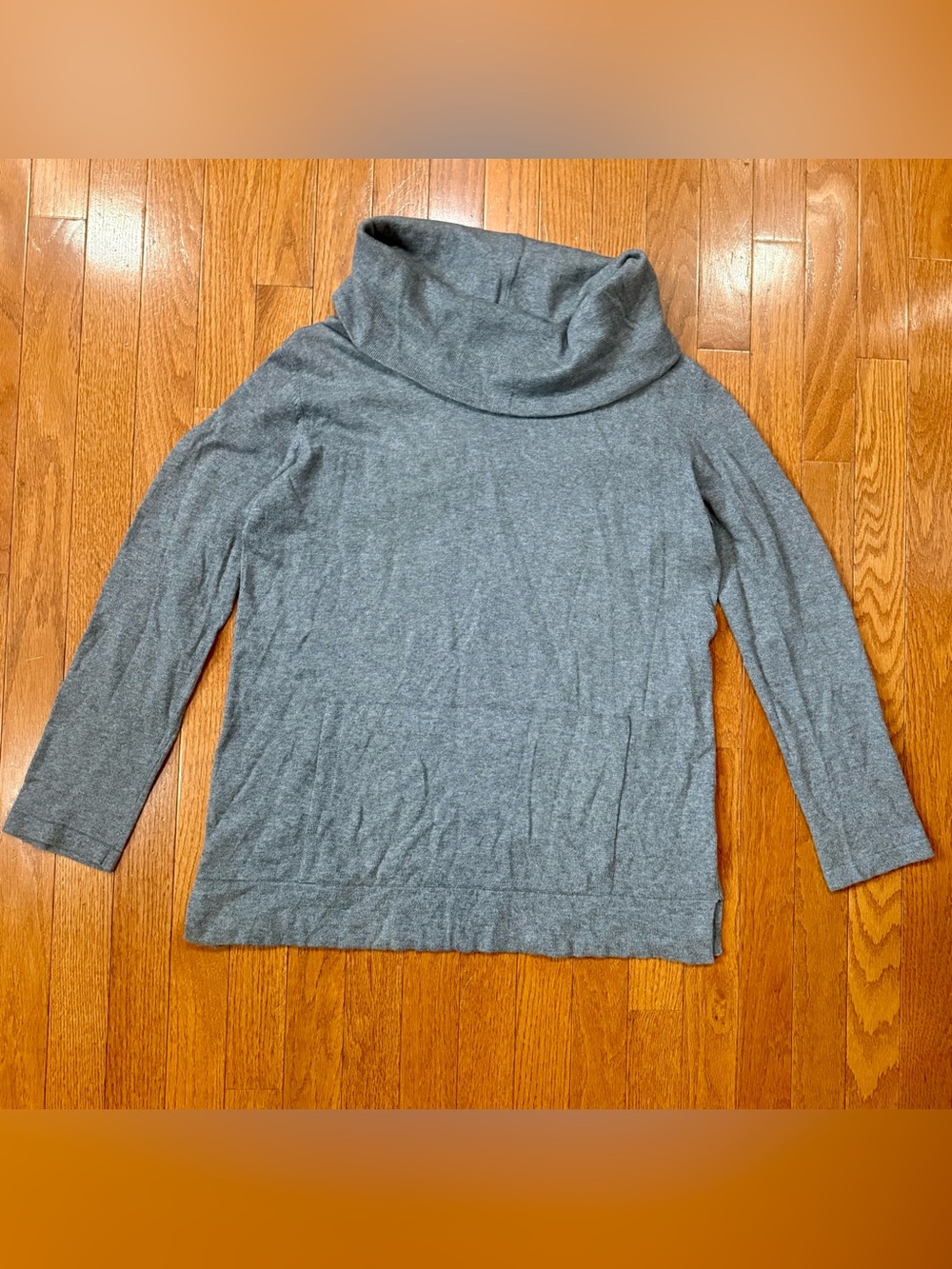 J Jill Pure Jill Womens XS Cotton Cashmere Cowl Neck Sweater Kangaroo Pocket
